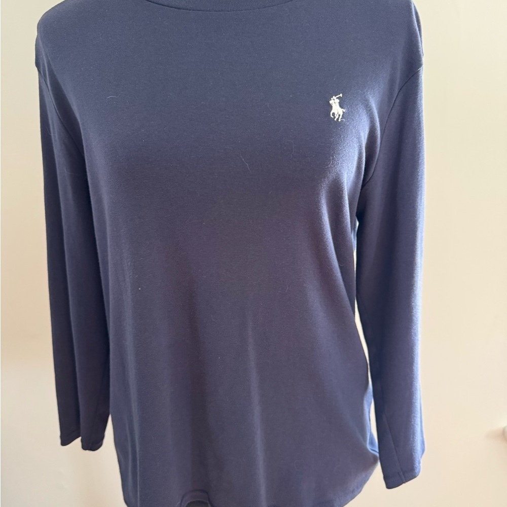 Ralph Lauren Sport Navy Long Sleeve Tee Shirt